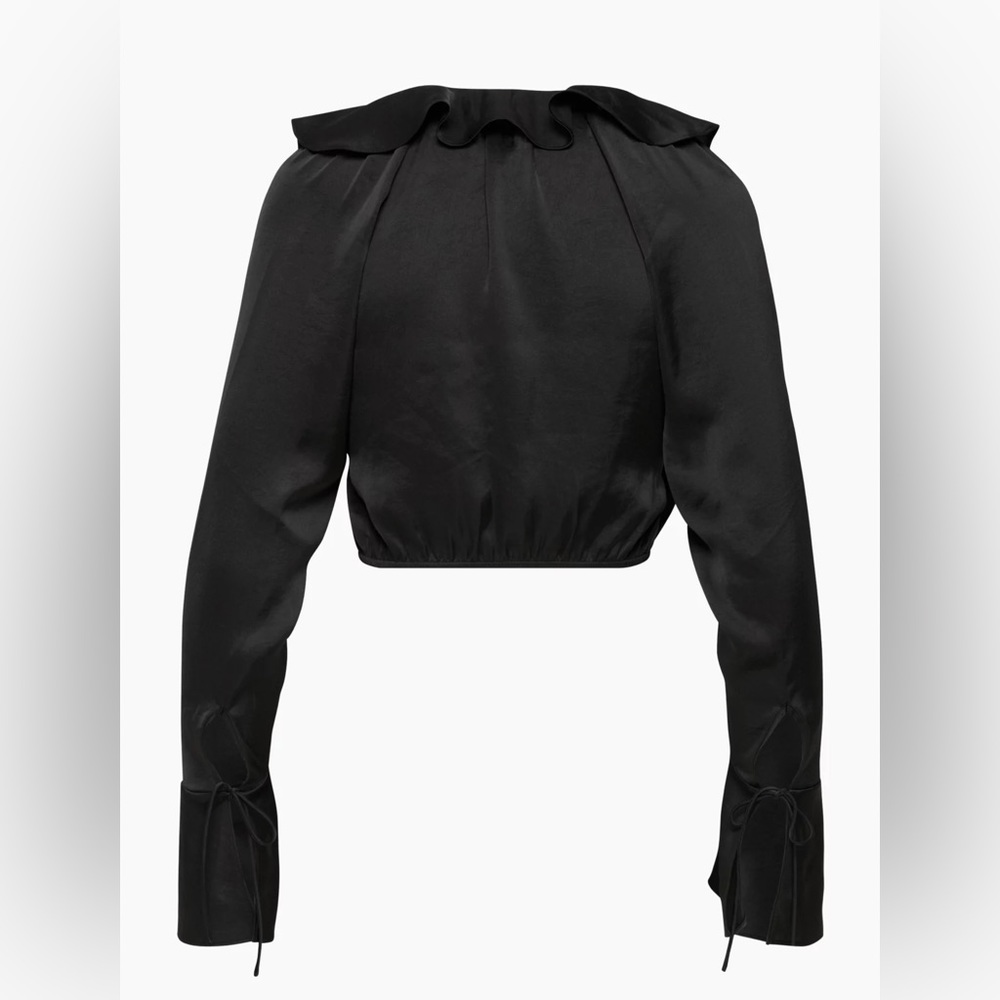 Wilfred Black Ruffle Blouse - Picture 2 of 7
